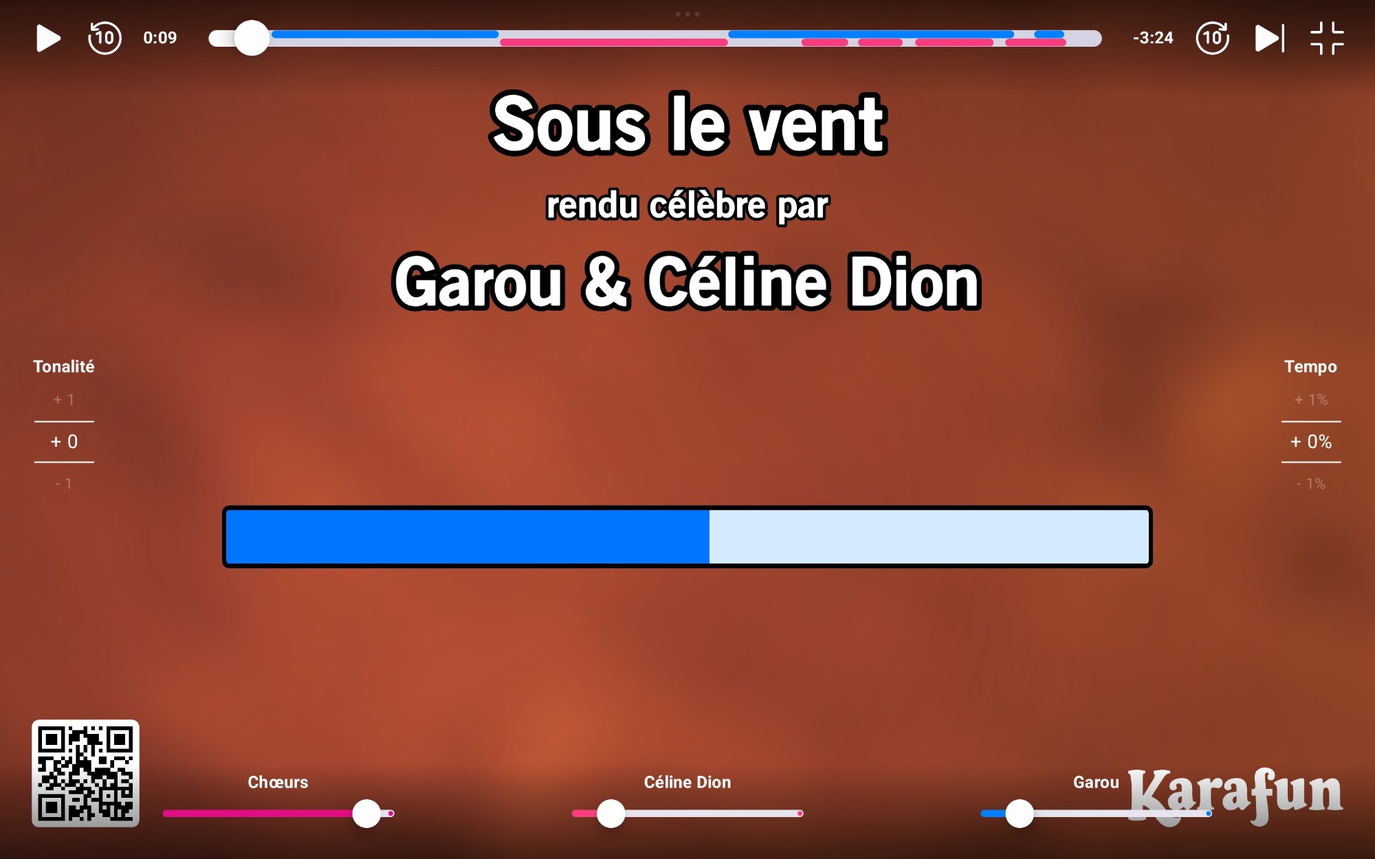 Tablette préconfigurée pour soirée karaoké