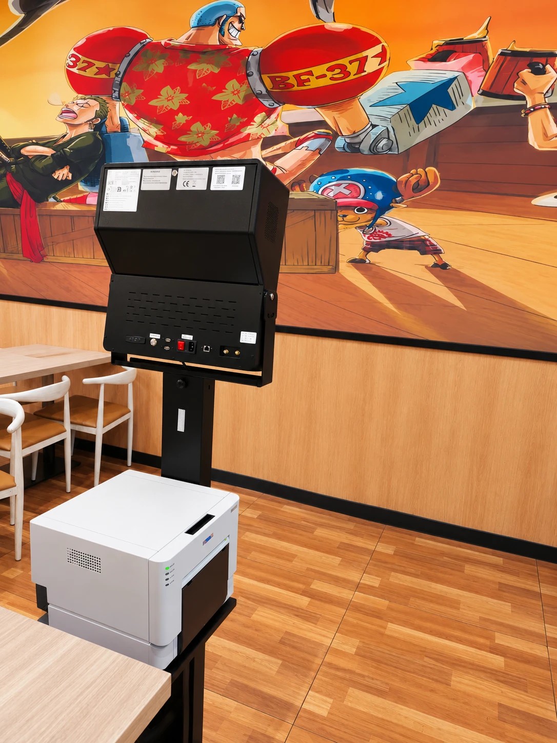 Photobooth La Borne Star installé pour un anniversaire dans un restaurant